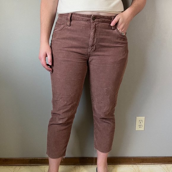 Rollas relaxo cords dusty pink cropped cordouroy pants - Picture 4 of 10